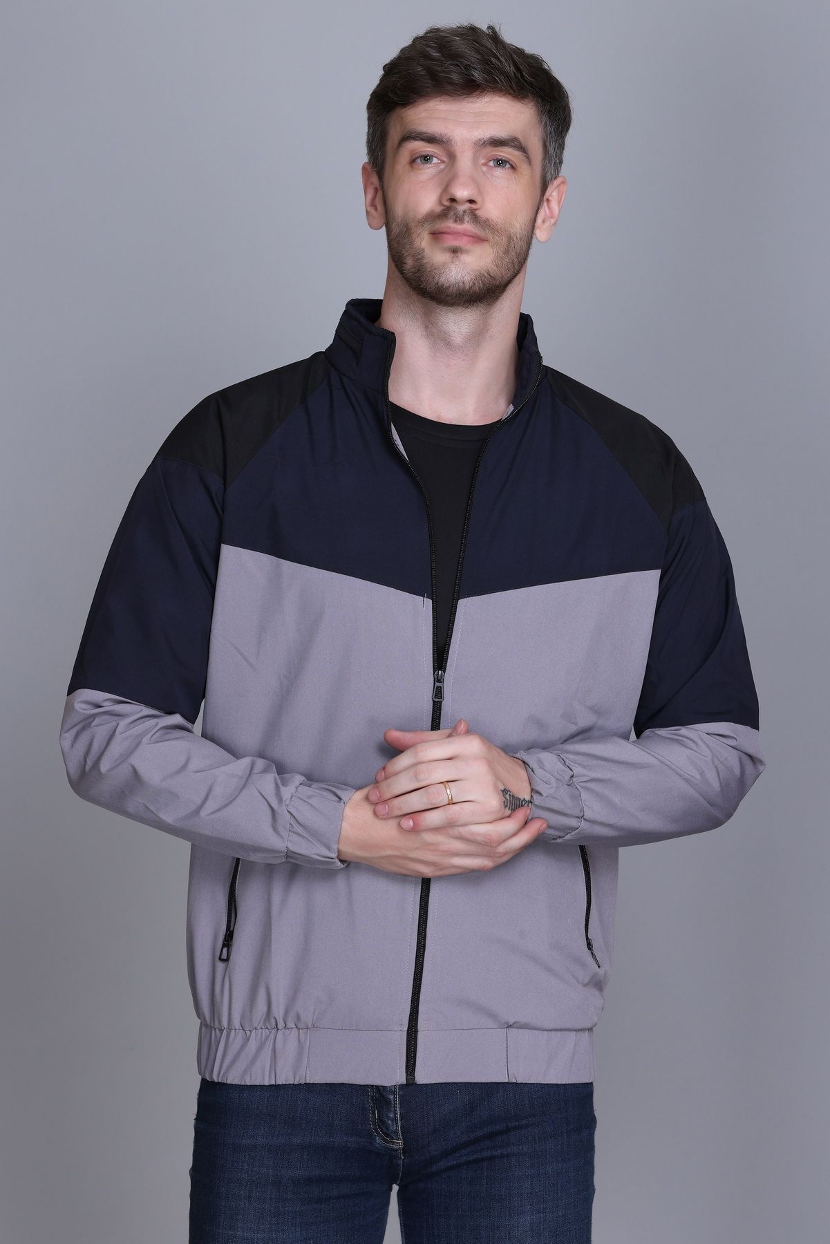 eWools Self Design Men Wind Cheater-picture-11