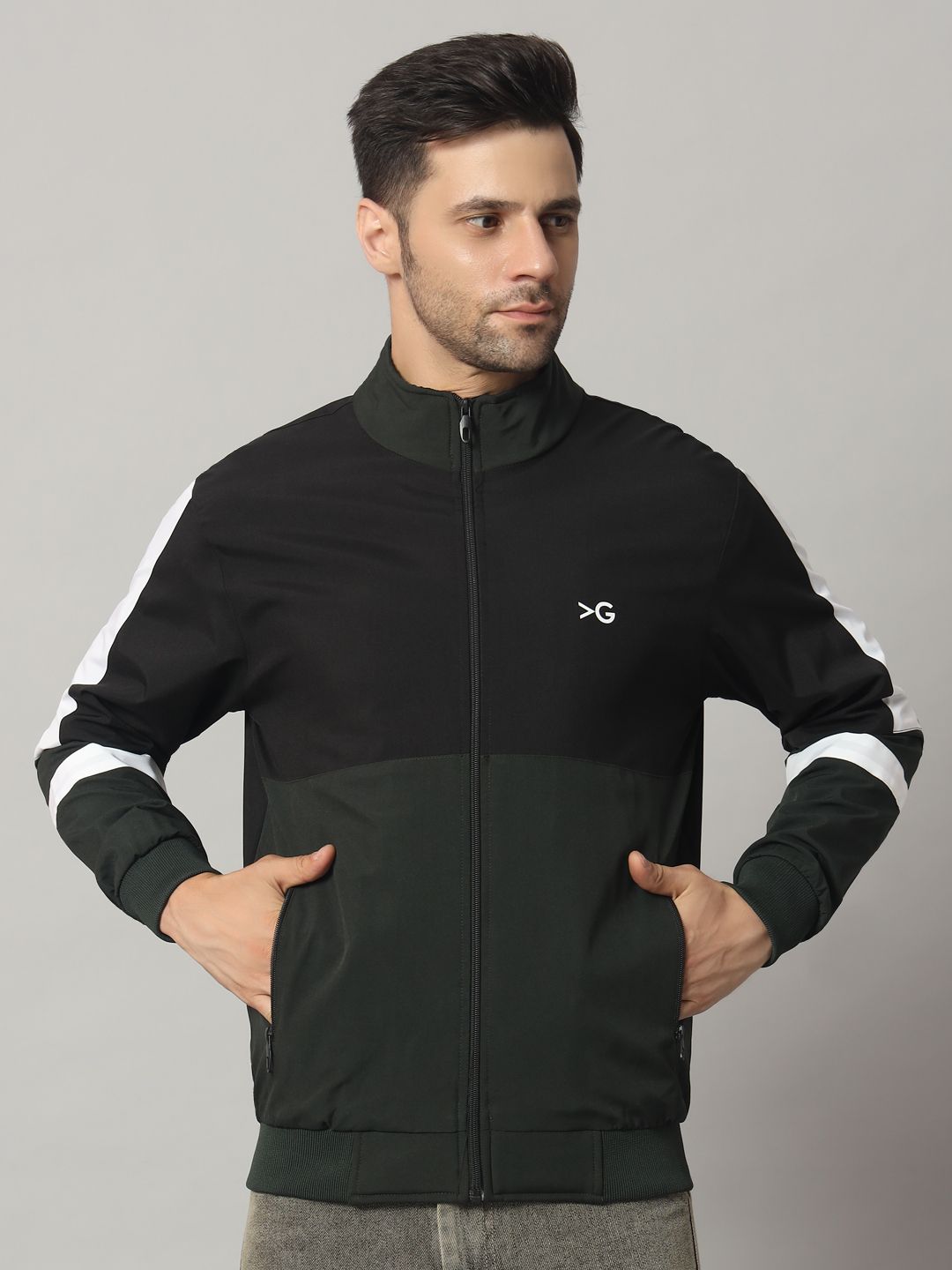 KGARMENTS Colorblock Men Wind Cheater-picture-19