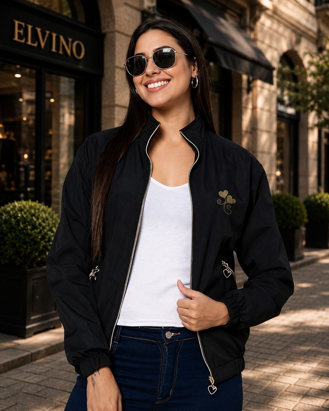 ELVINO ELVINO Solid Women Wind Cheater-picture-17