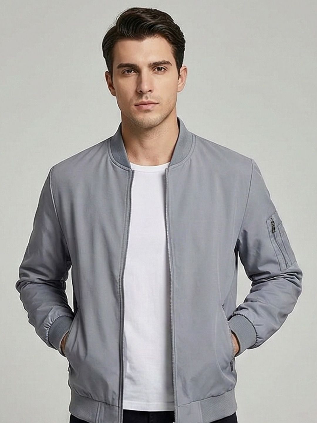 Mia Fashion Jacket for Men Windproof Riding Windcheater & Biker Jacket Solid Men Wind Cheater-picture-30