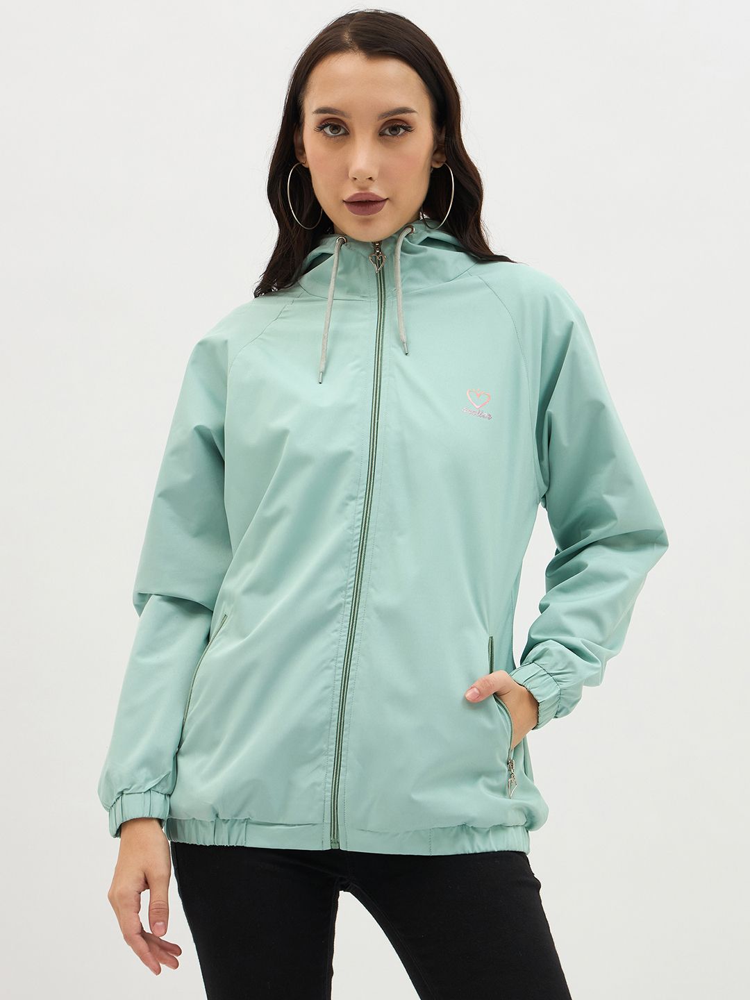 Scoller Solid Women Wind Cheater