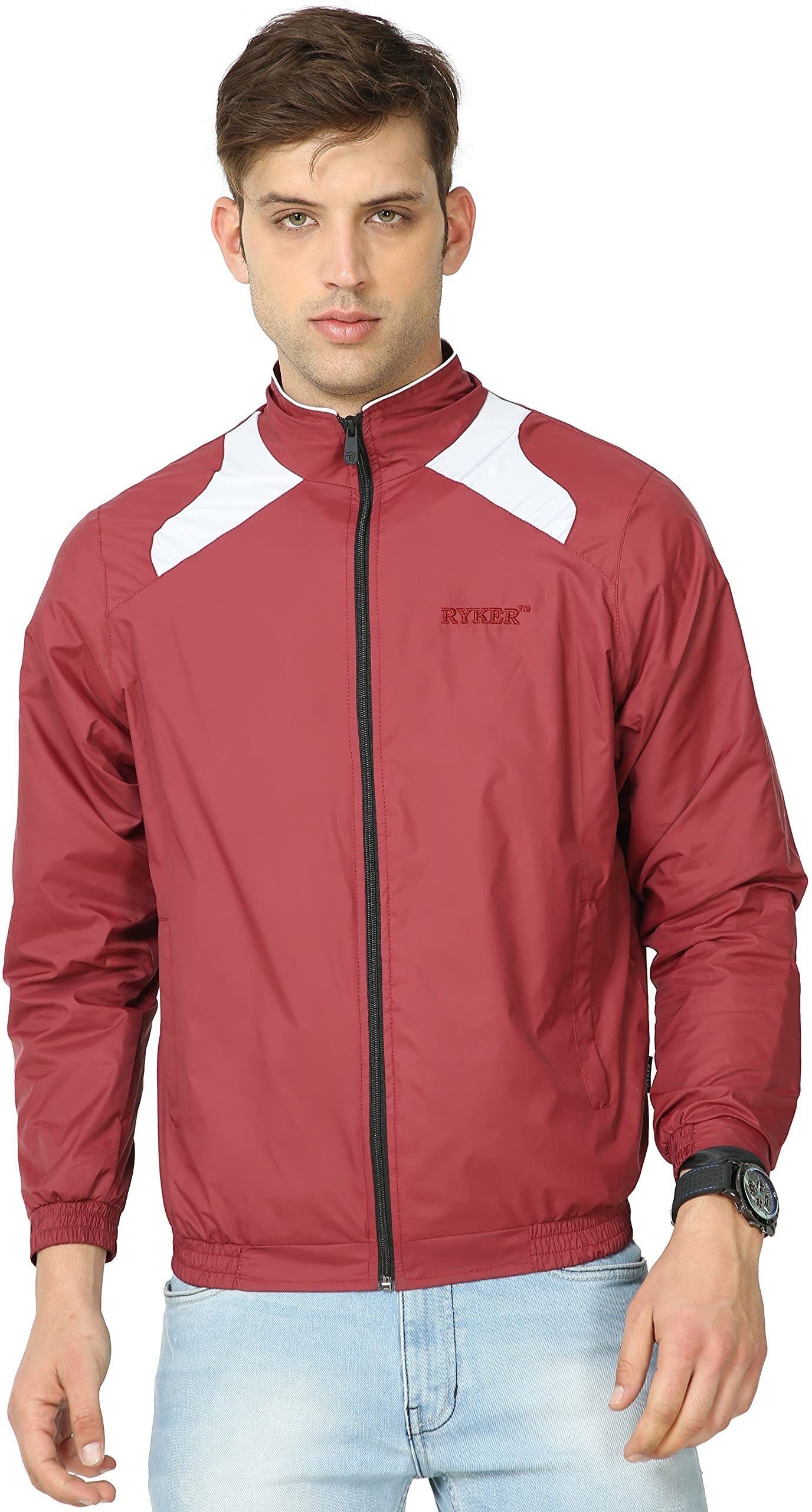 Ryker Solid Men's Windcheaters Jacket, Casual Outdoor Windbreaker Regular Fit Solid Men Wind Cheater-picture-10