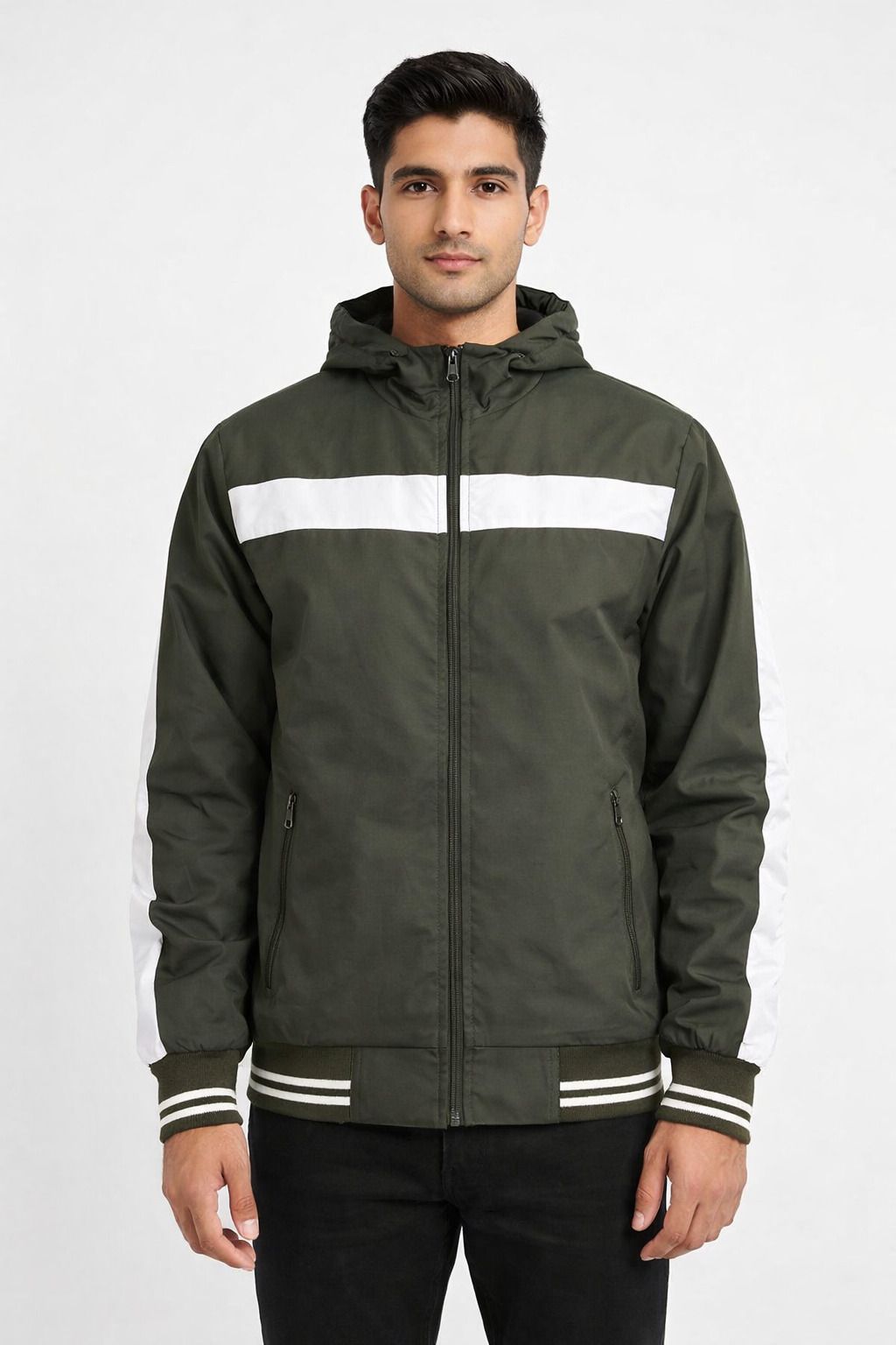 Premium Men Windbreaker Urban Edge Men’s Hooded Jacket Men Wind Cheater-image-9