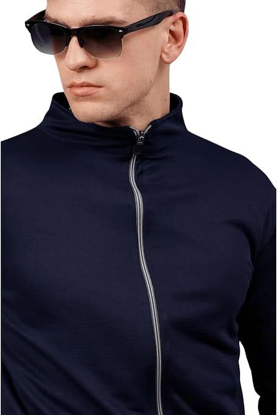 Caraba Summer Jacket with UV Protection UPF 50+ for Men Anti-Tan & Sun Protection Colorblock Men Wind Cheater-image-2
