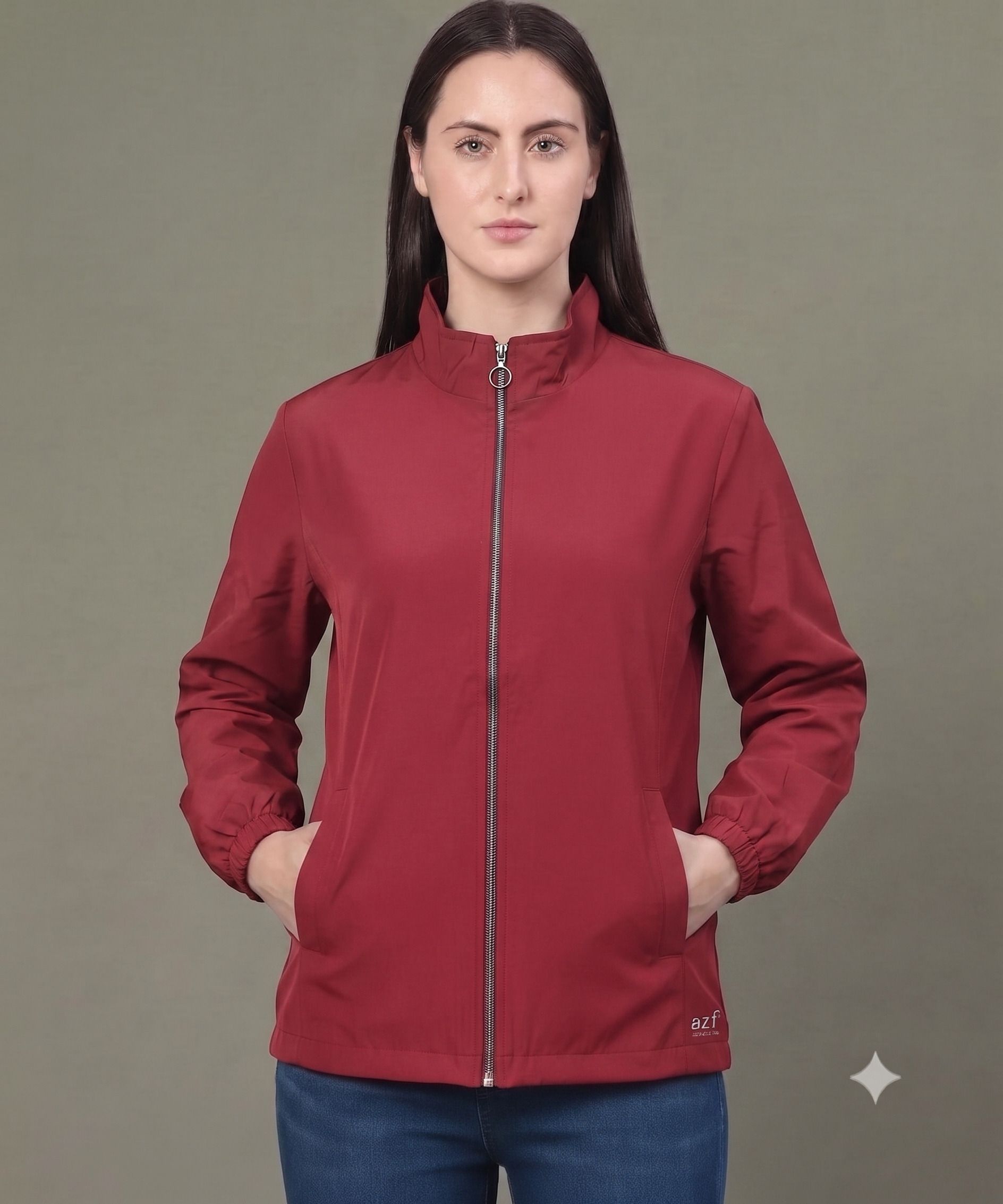 AZF Solid Women Wind Cheater-picture-25