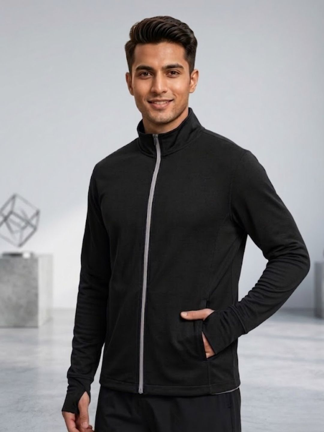 Caraba UPF 50+ UV Protection Jacket for Men | Sun Protection Zipper Biker Sports Jacket Solid Men Wind Cheater-picture-42