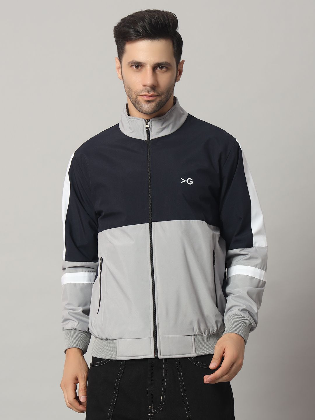 KGARMENTS Colorblock Men Wind Cheater-picture-39