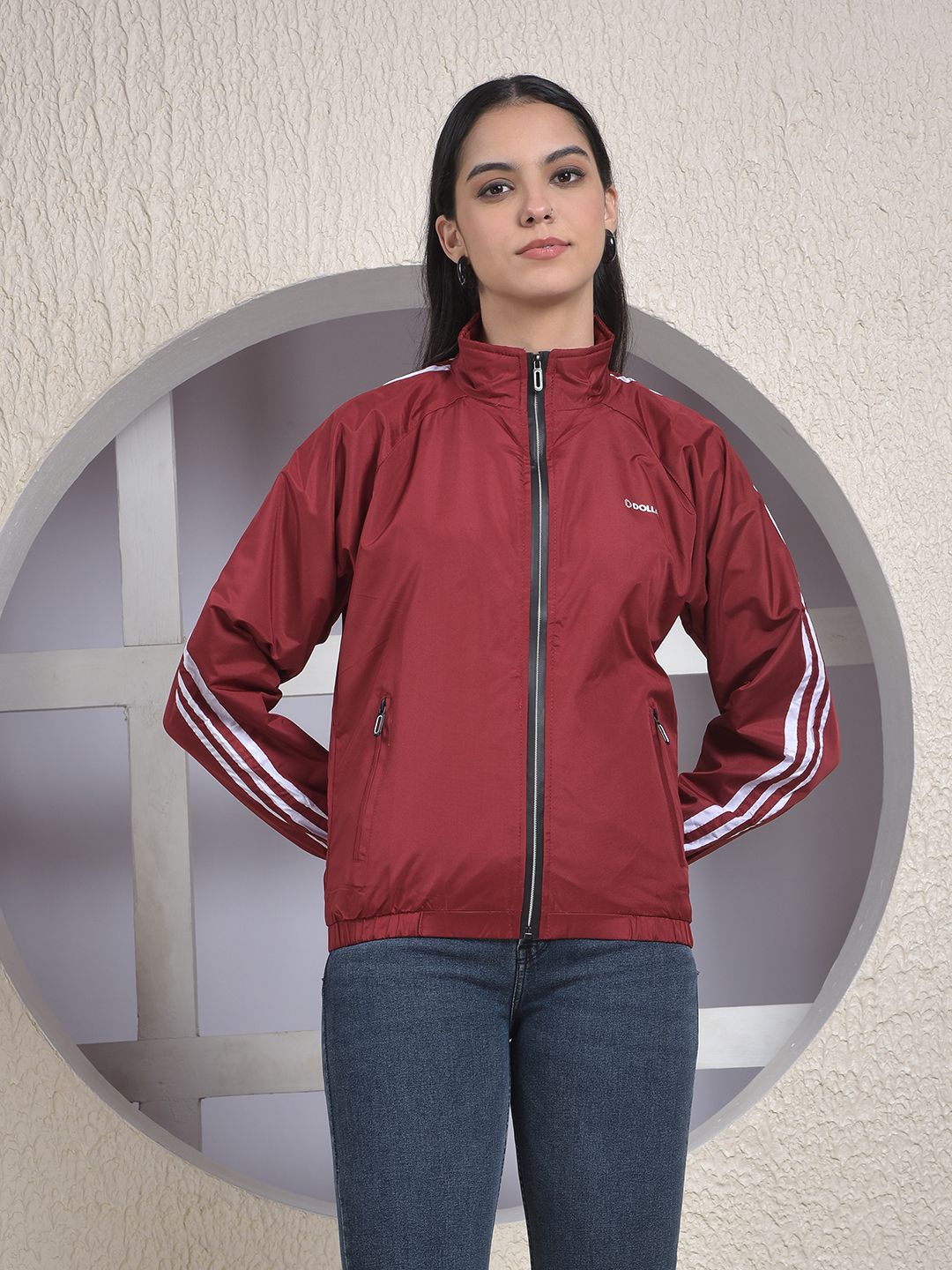 Dollar Solid Women Wind Cheater