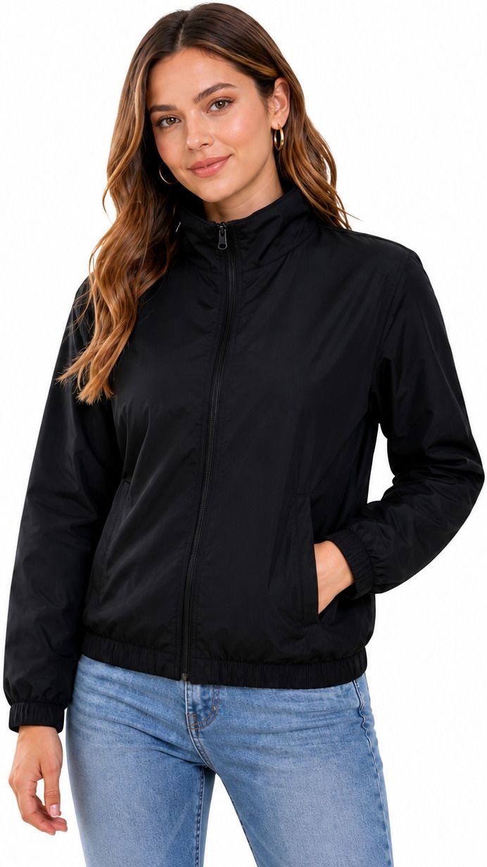 SNF Women’s Black Full Sleeve Solid Women Wind Cheater-picture-14