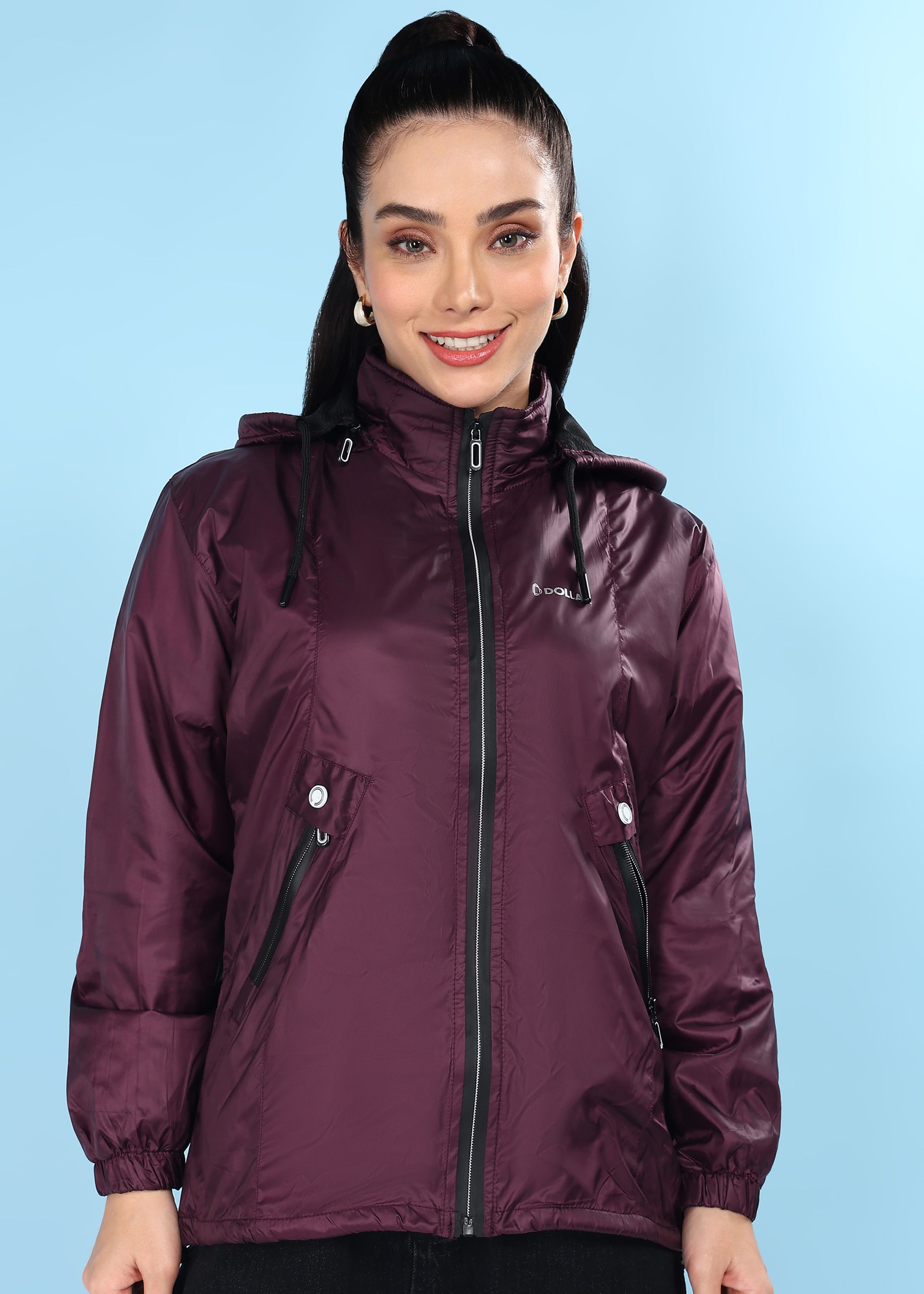 Dollar Solid Women Wind Cheater-picture-18