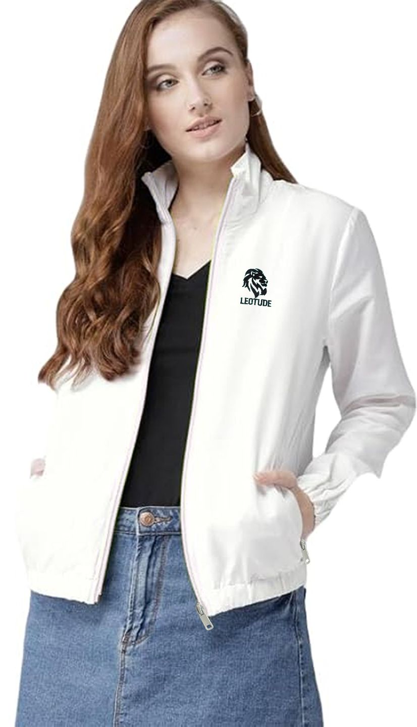 Leotude Solid Women Wind Cheater-picture-36