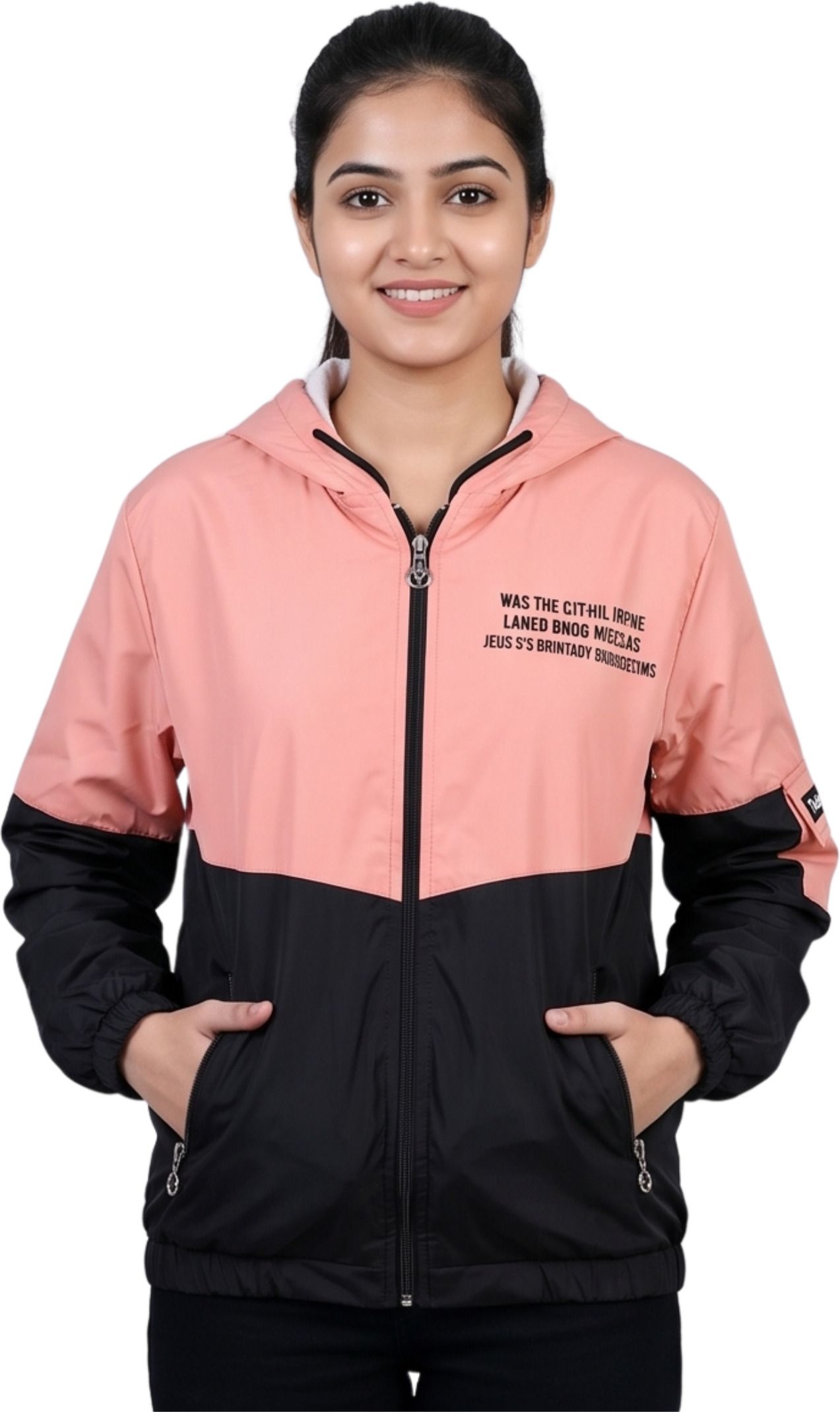 ARHAM TAG Colorblock Women Wind Cheater-image-21