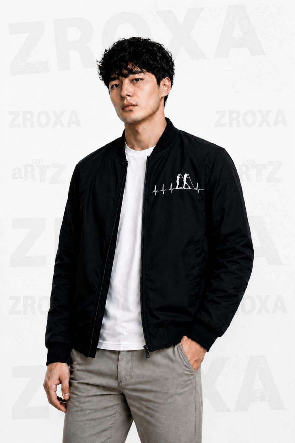 ZROXA Self Design Men Wind Cheater-picture-32