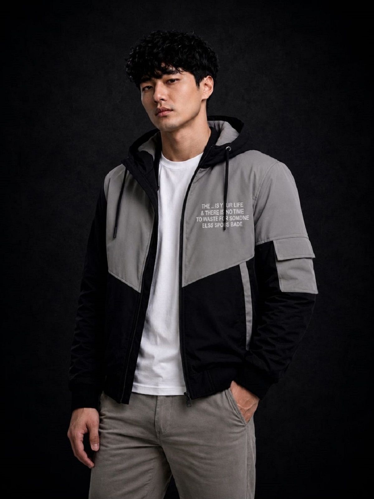 ZROXA Self Design Men Wind Cheater-picture-16