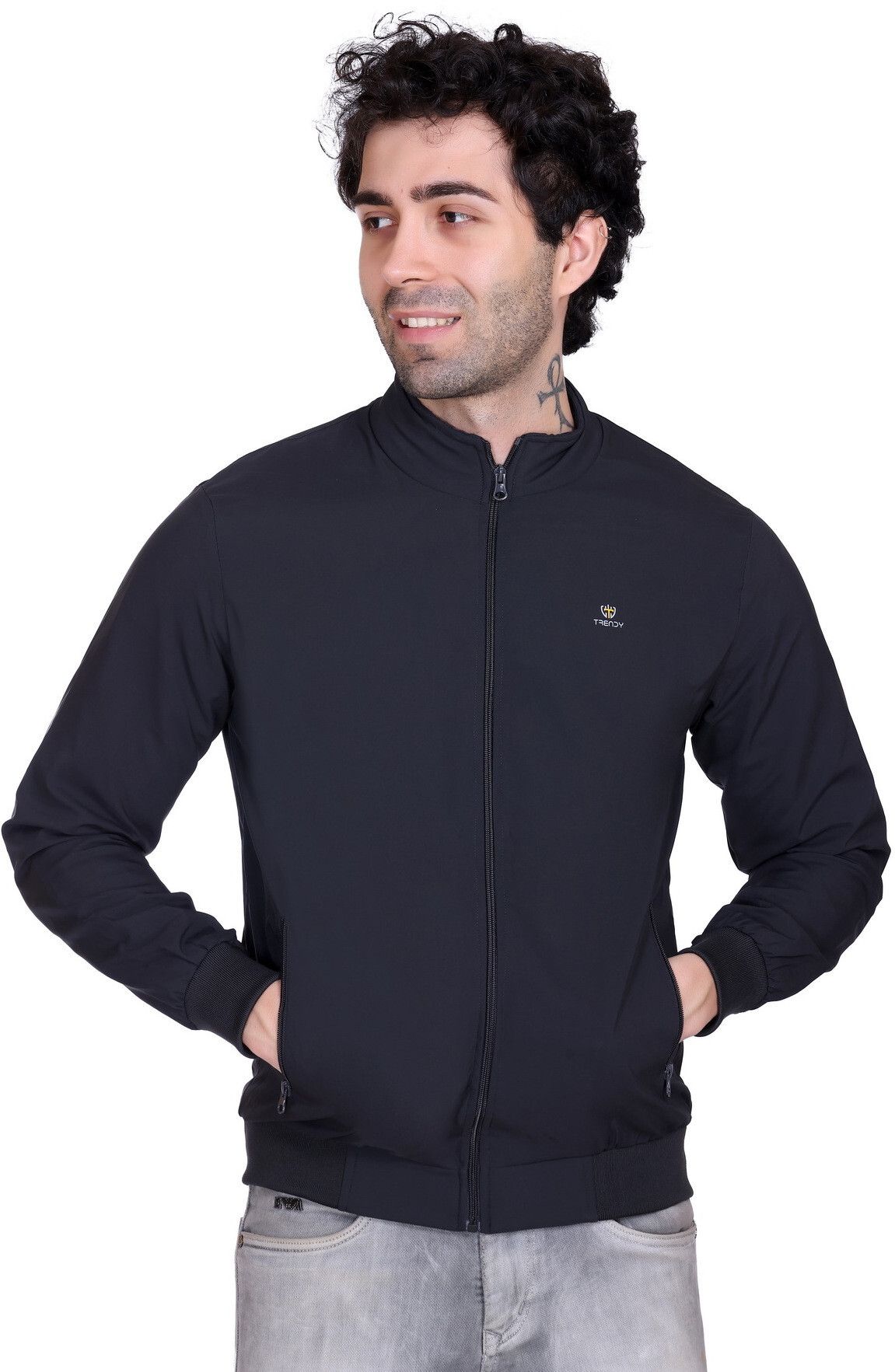 KAZZ Solid Men Wind Cheater-picture-30
