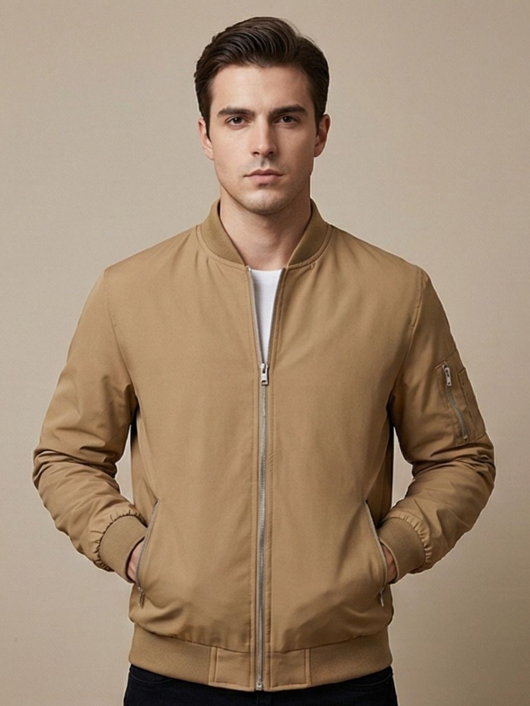 Mia Fashion Jacket for Men Windproof Riding Windcheater & Biker Jacket Solid Men Wind Cheater-picture-46