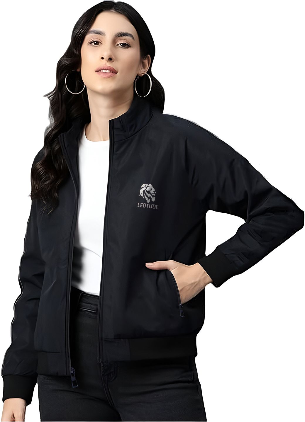 Leotude Solid Women Wind Cheater-picture-37