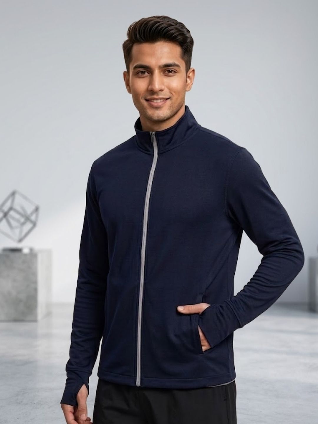 Caraba UPF 50+ UV Protection Jacket for Men | Sun Protection Zipper Biker Sports Jacket Solid Men Wind Cheater-picture-41
