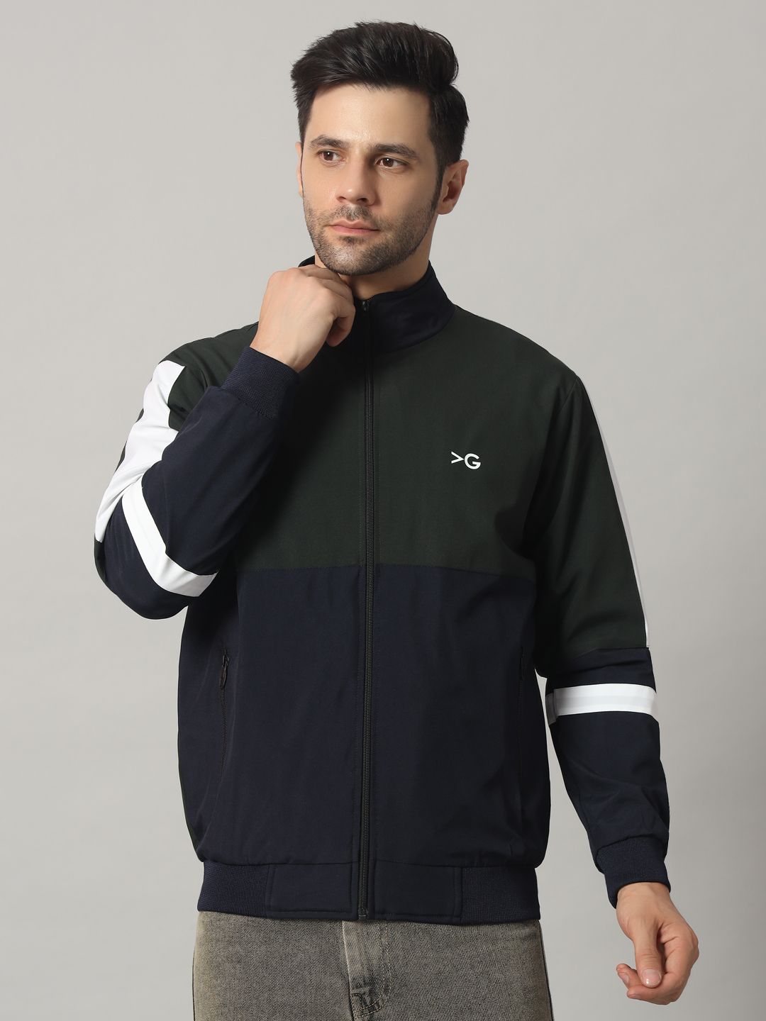 KGARMENTS Colorblock Men Wind Cheater-picture-24