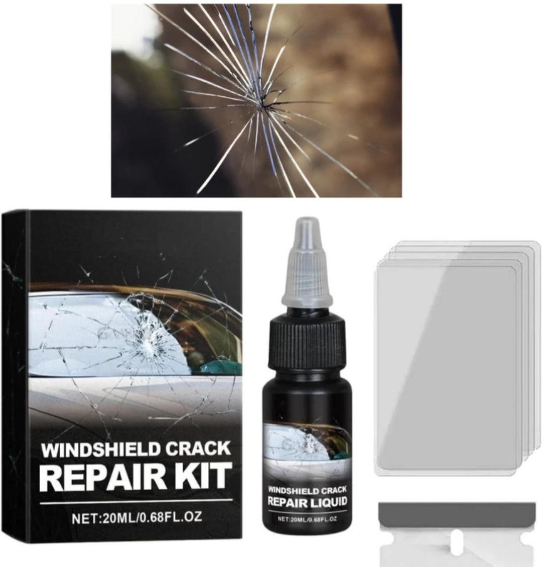 piyu Car Windshield Chip & Crack Repair Tool Kit with Repair Liquid Windshield Repair Kit-picture-15