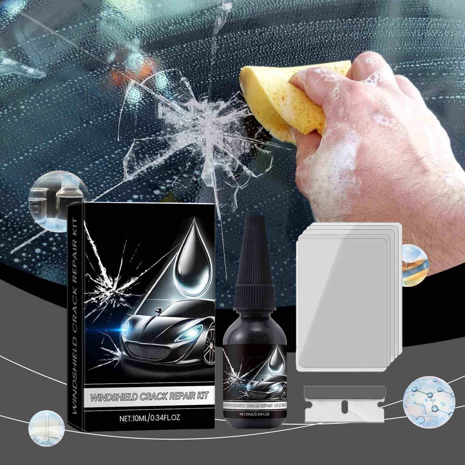Auto Windshield Repair Kit – DIY Car Glass Crack & Scratch Restorer Pack 1 Windshield Repair Kit