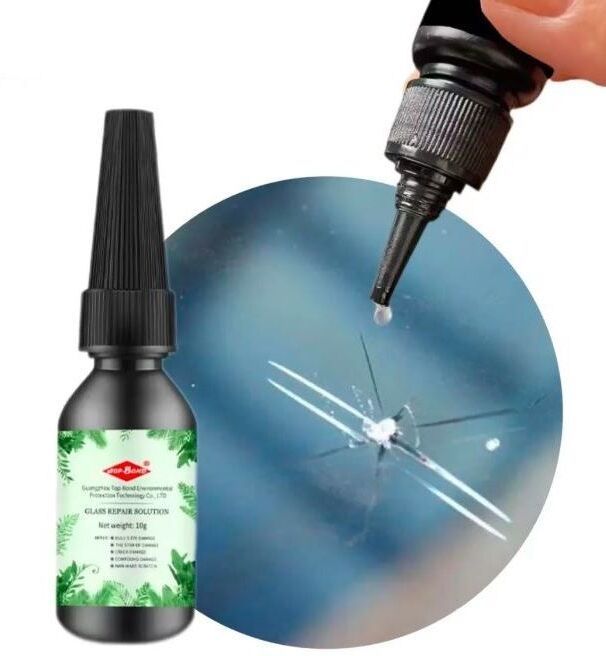 Quick Windshield Crack Fix Kit – Auto Glass Repair Resin Tool - Pack1 Windshield Repair Kit