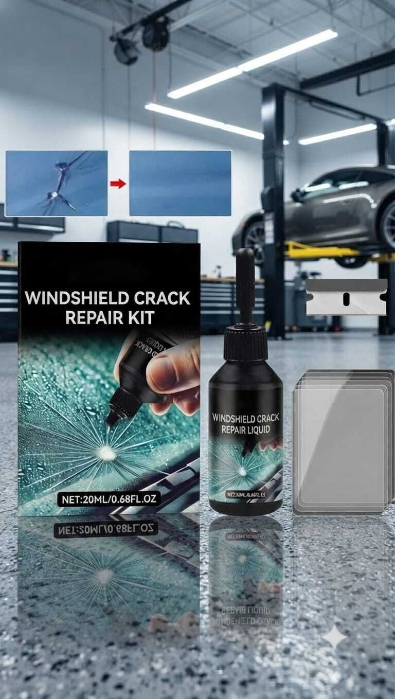 vt enterprise Windshield Half-Moon Crack Fixer Windshield Repair Kit-picture-39