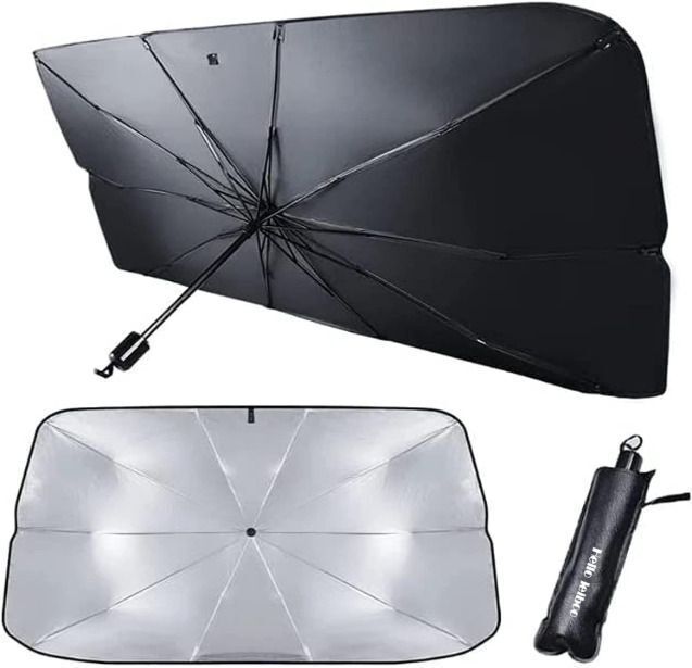 annma products Car Windshield Sun Shade Umbrella | UV & Heat Protection Sunshade Windshield Repair Kit-picture-11