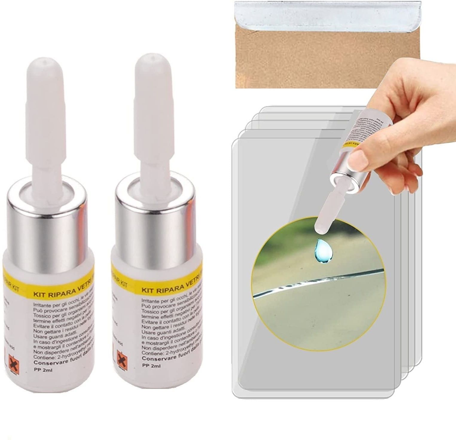 Car Windshield Repair Kit for Glass Crack, Auto Glass Repair Kit Windshield Repair Kit