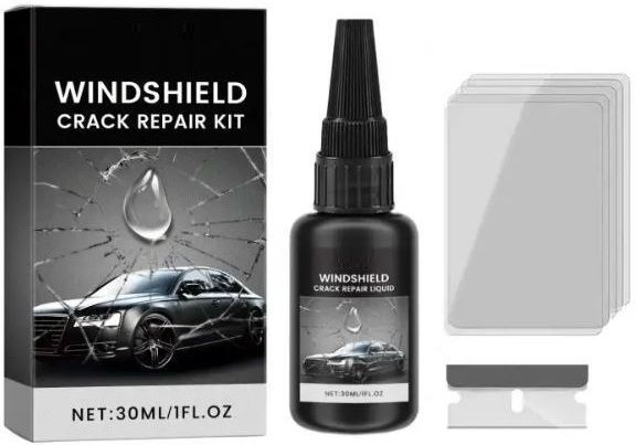 Windshield Damage Repair Kit – Car Glass Crack, Chip & Star Fix Tool Windshield Repair Kit-image-42