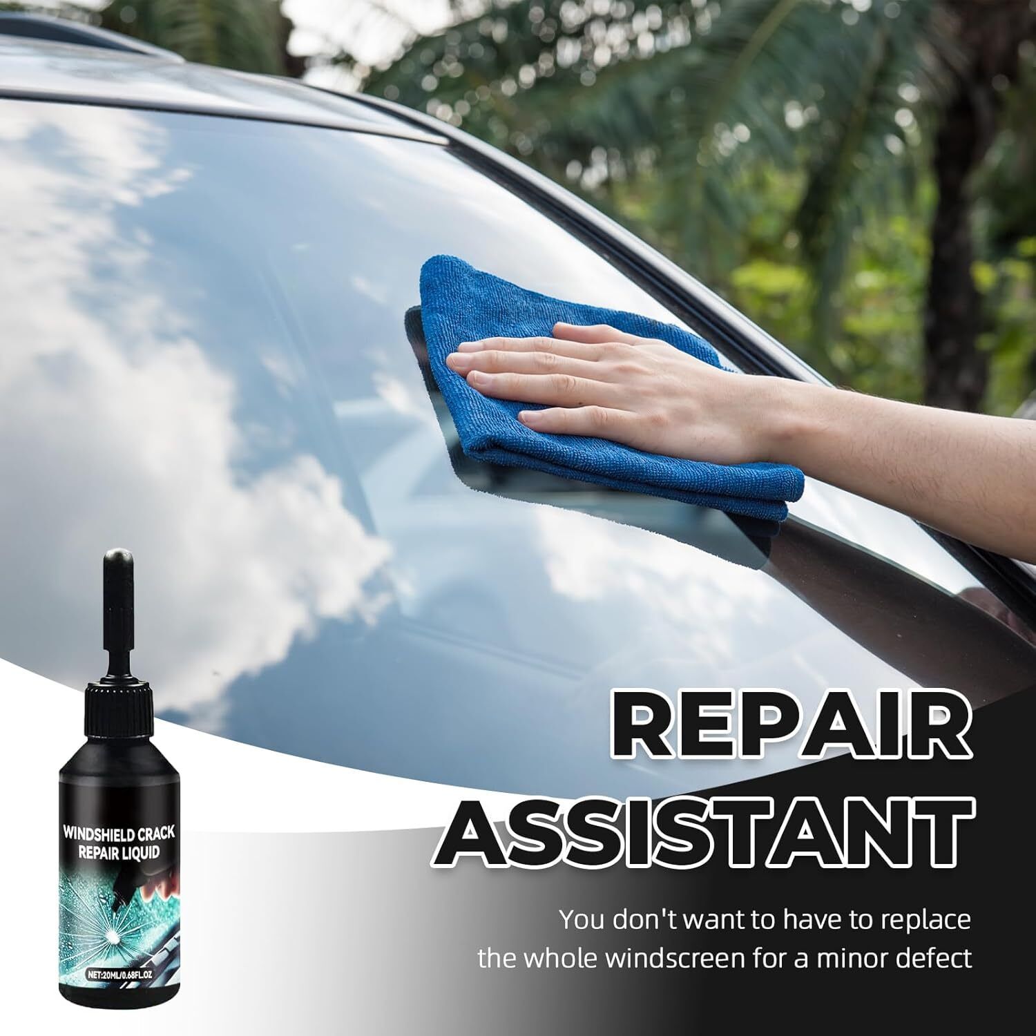 New Glass Repair Liquid for Cracks Windshield Repair Kit