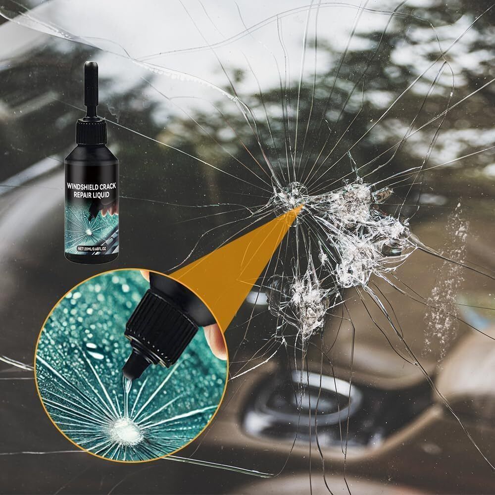 Car Windshield Repair Kit | DIY Glass Crack & Chip Repair Resin Tool Windshield Repair Kit-image-24