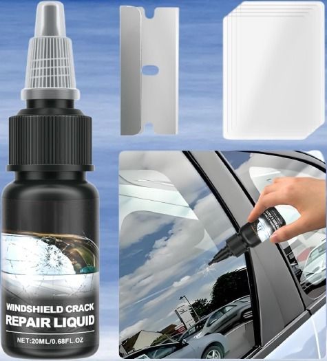 rudra Front Mirror Crack Repair Kit Windshield Repair Kit-picture-0