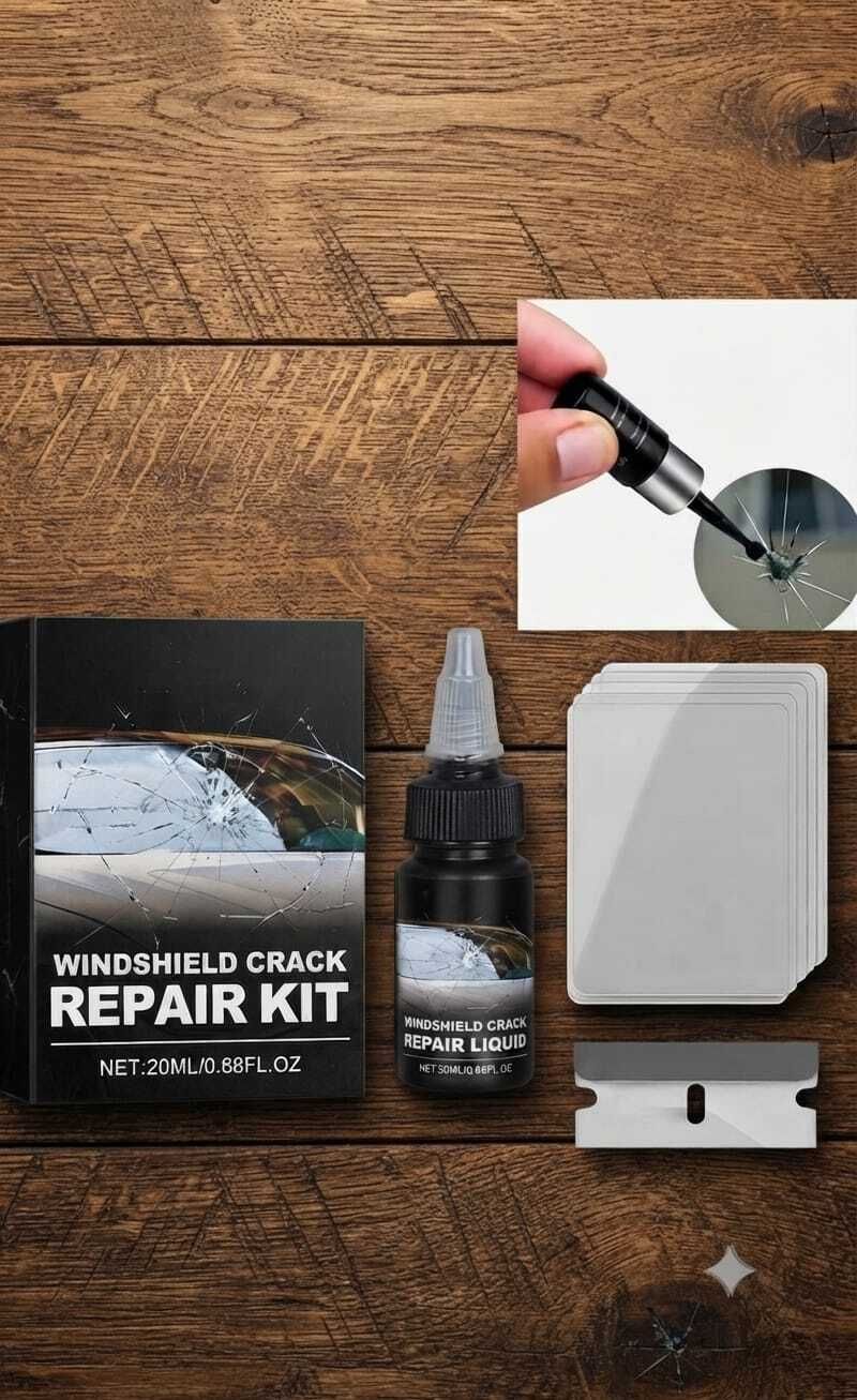 vt enterprise Automotive Glass Crack Remover Windshield Repair Kit-picture-16