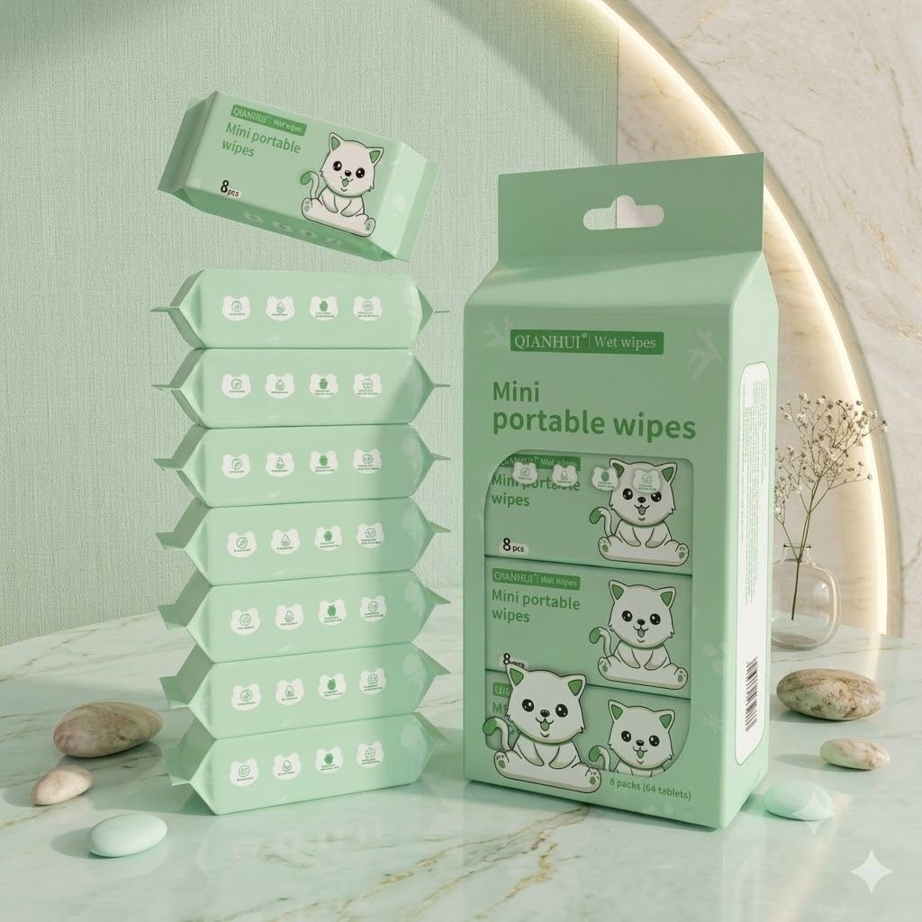 pro girl Pocket Size Wet Wipes for Kids & Adults-8 Pcs Pocket Pack Wipe Warmer-picture-39