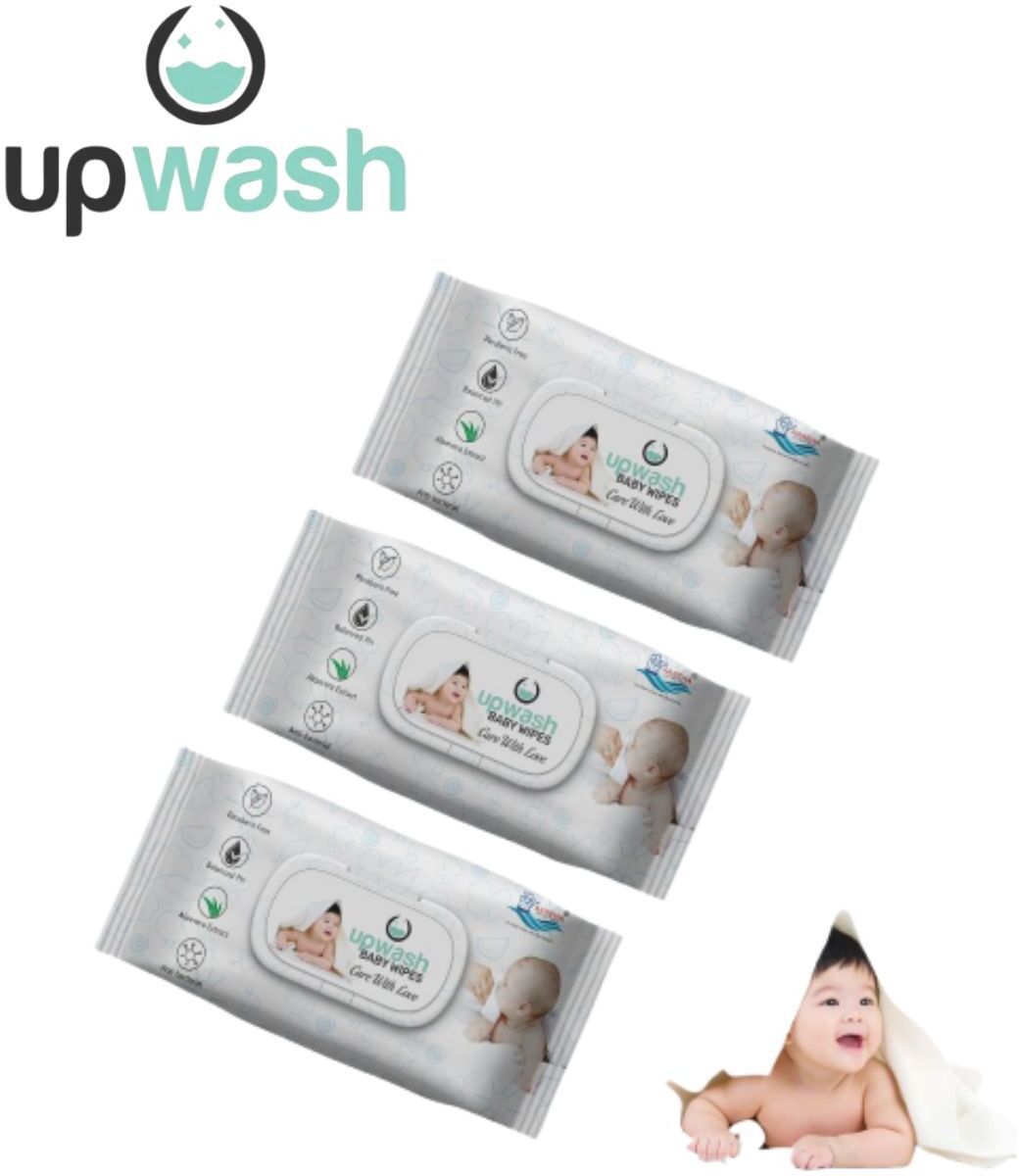 Baby Wipes with Aloe Vera Pack Of 3 (72 Wipes) Wipe Warmer