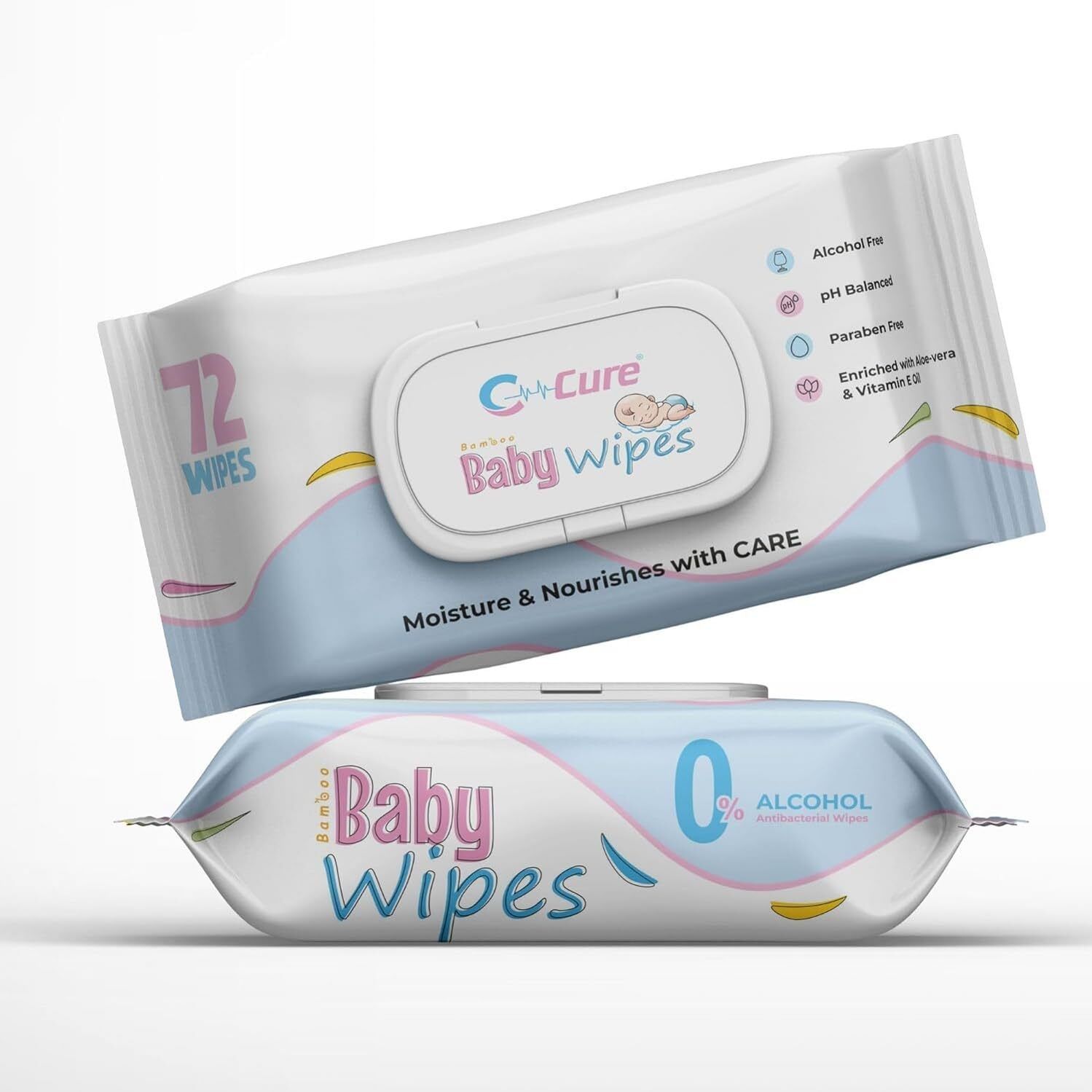 Premium Soft Cleansing 98% Water Baby Wipes,and Paraben Free Wipe Warmer