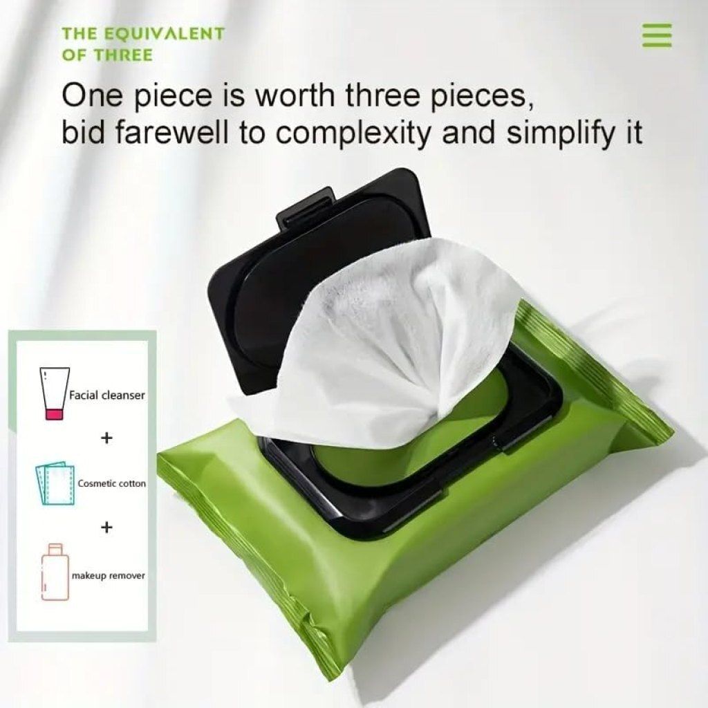 Makeup Remover Wipes Cleansing And Hydrating Facial Wipes Skin 60P Pack 1 Wipe Warmer