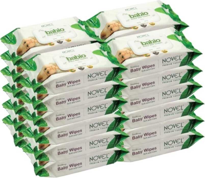 novel Baby Wet Wipes 80 Sheets pack of 24/with LID-picture-10