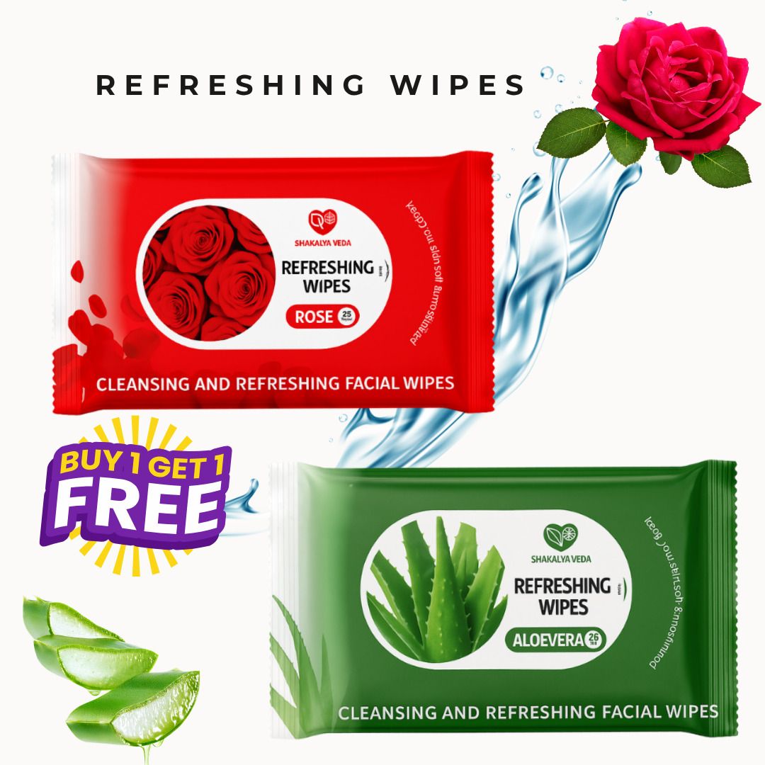 shakalyaveda Hydrating Face Wipes Pack of 2 for Men & Women-picture-19