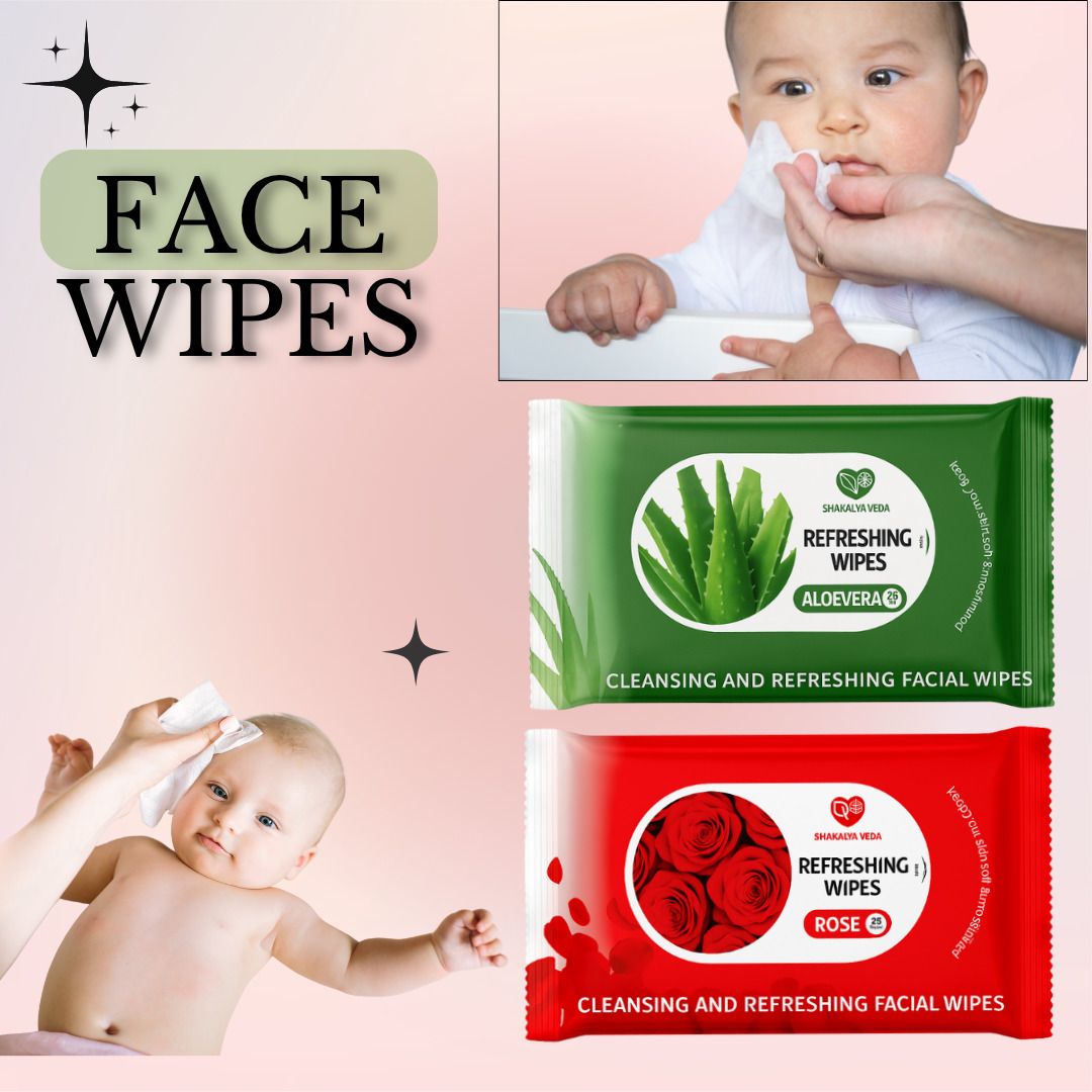 shakalyaveda Premium Face Wipes Pack of 2 | Rose + Aloe Vera-picture-13