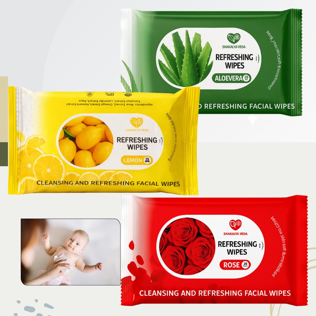shakalyaveda Face Cleansing Wipes Pack of 3 | Travel-Friendly-picture-41