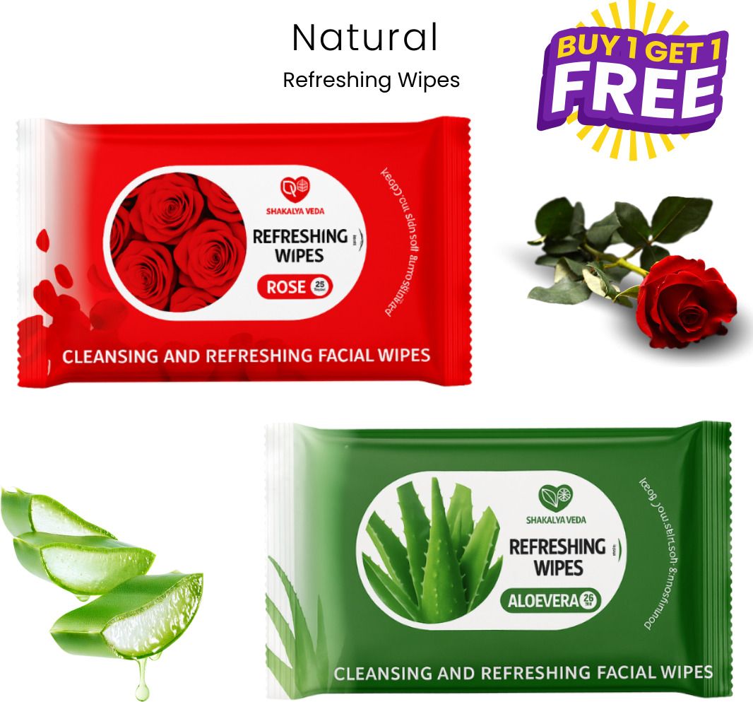Soft Moisturizing Face Wipes | Aloe Vera & Rose Pack-image-26