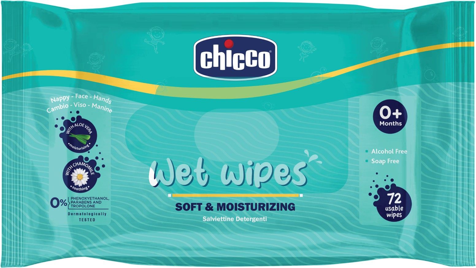 chicco Baby Moisturizing Wet Wipes with Aloe Vera and Chamomile-picture-18