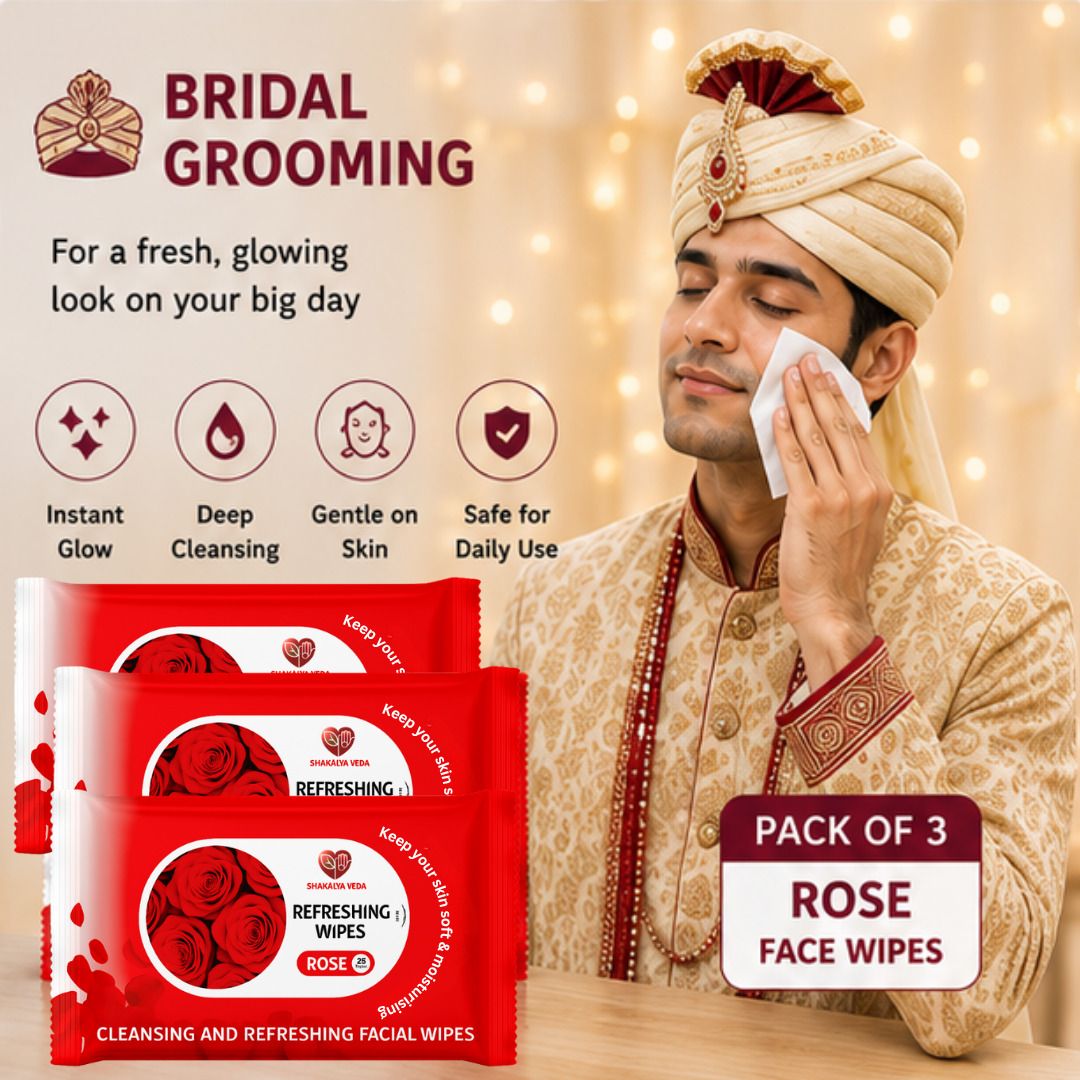 shakalyaveda Hydrating Rose Wet Wipes for Face Pack of 3-picture-8