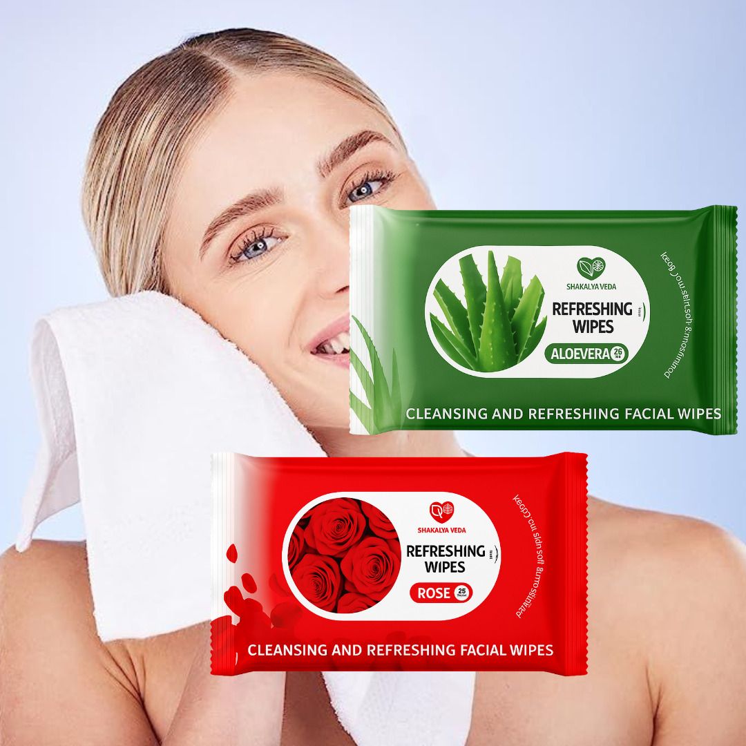 shakalyaveda Rose Aloe Soft Wipes – Pack of 2-picture-22