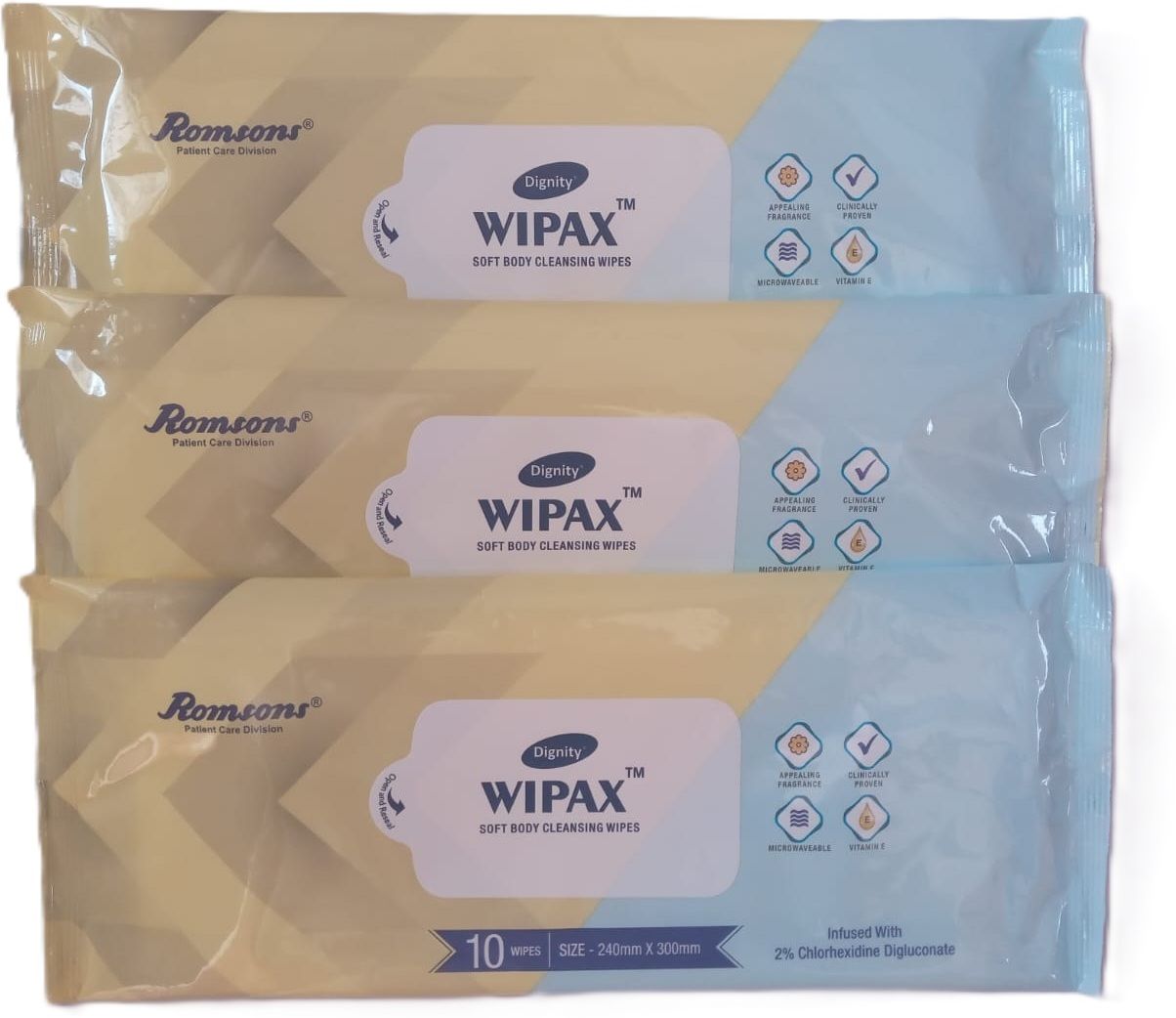Wipax Soft Body Cleansing Wipes for Adults Pack of 3 (Combo Pack 30psc.)-image-35