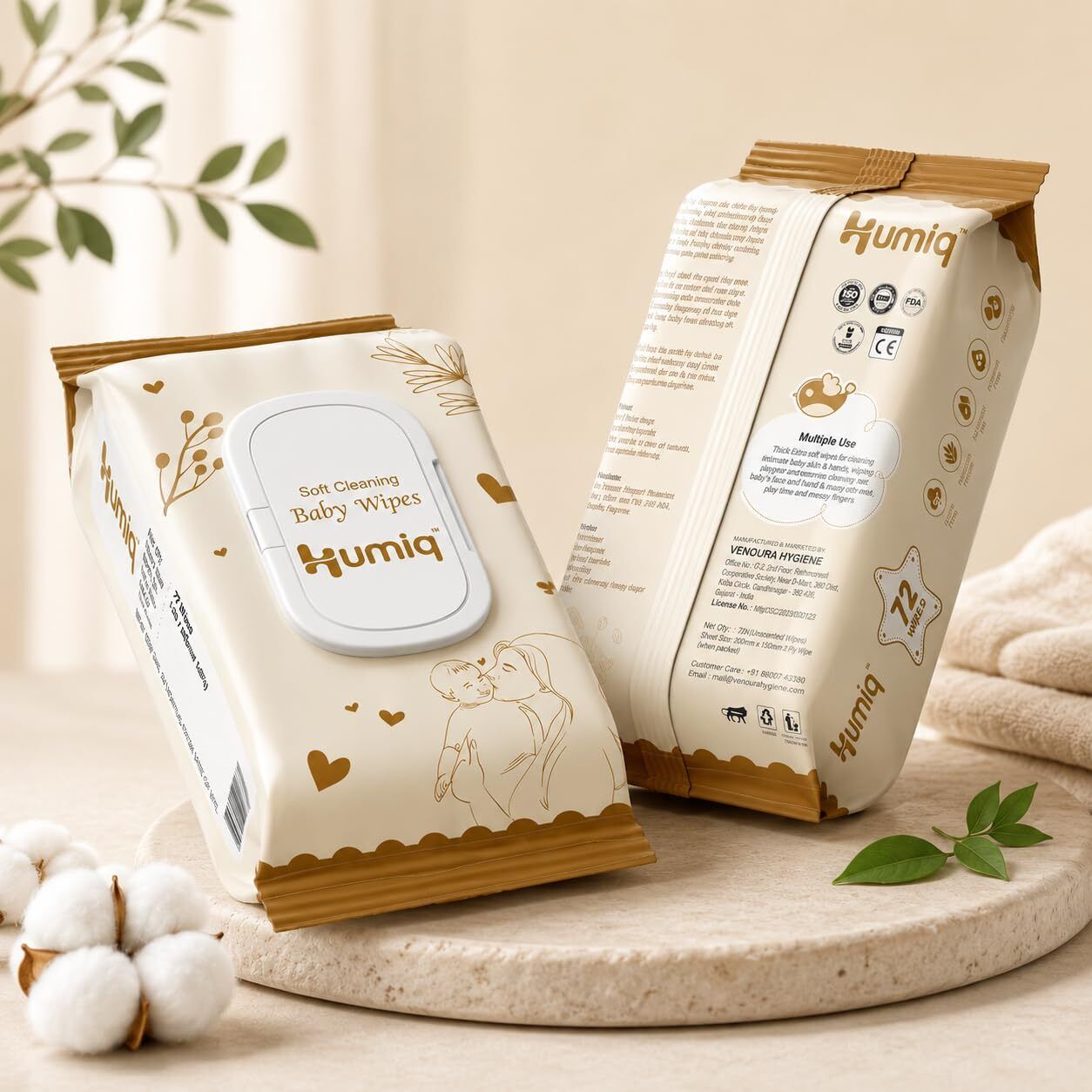 Wet Wipes for Babys | Soft, Gentle & Alcohol-Free | Moisturizing Baby Wipes-image-1