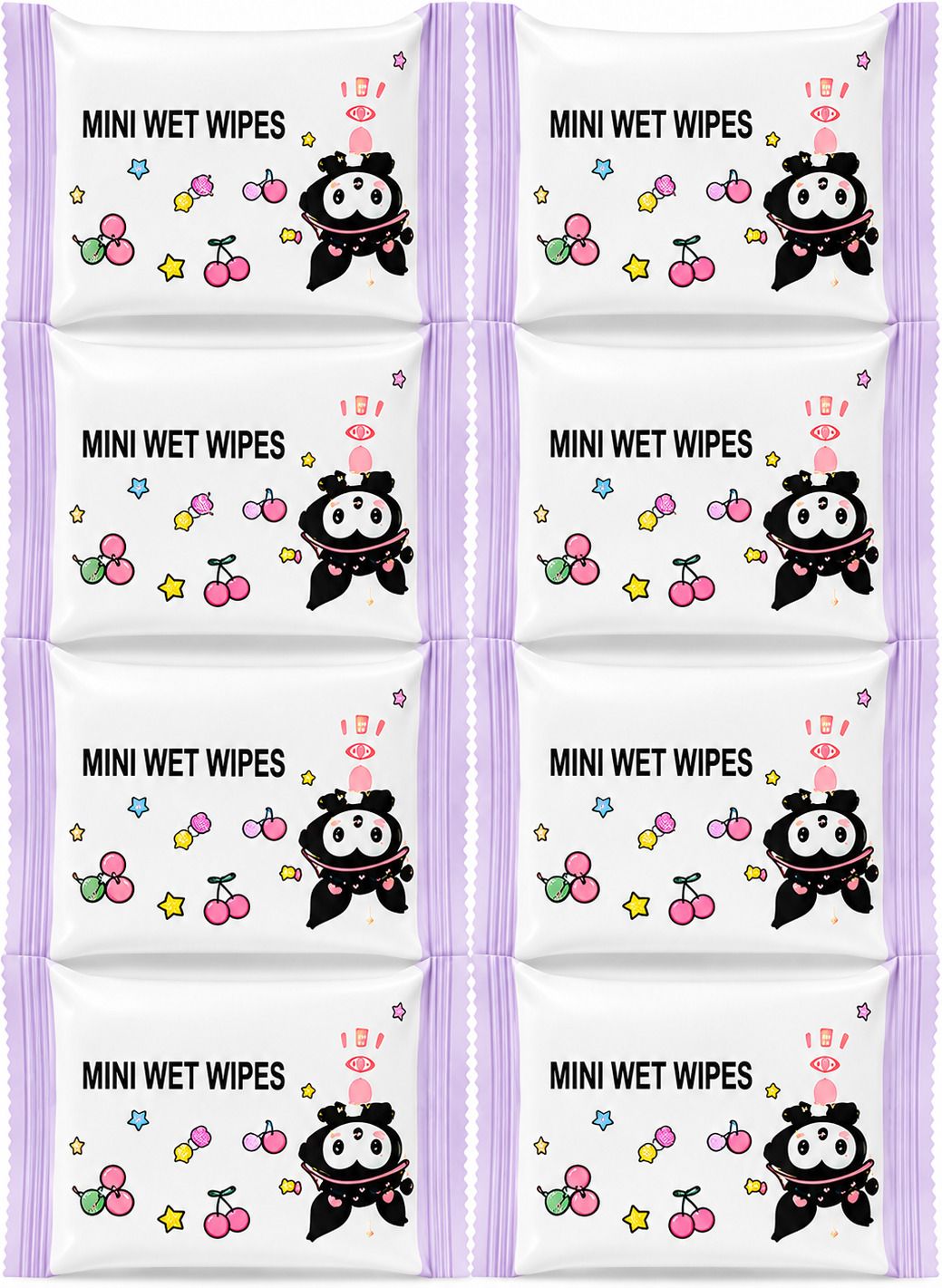 Mini Wet Wipes Pack of 8 (64 Sheets) | Pocket Travel Tissue-image-32