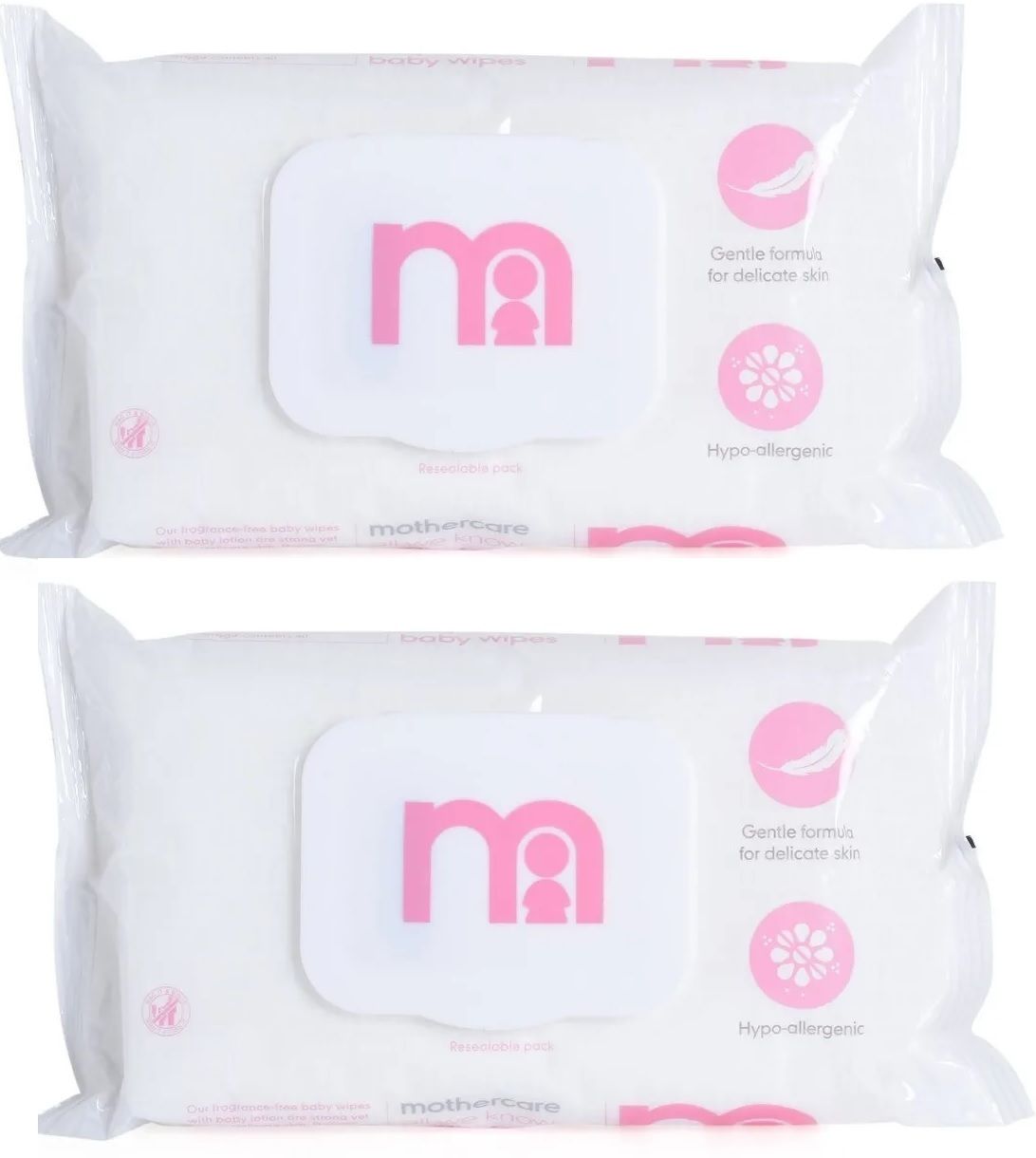 mothercare All We Know Fragrance-free Baby Wipes 60 Counts(Pack of 2)-picture-20